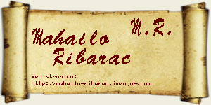 Mahailo Ribarac vizit kartica